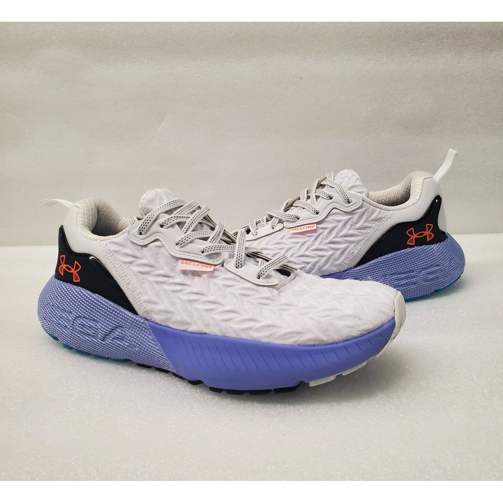 Under Armour HOVR Mega 3 Clone Womens Running Shoes White/Blue size 9 - Picture 1 of 11